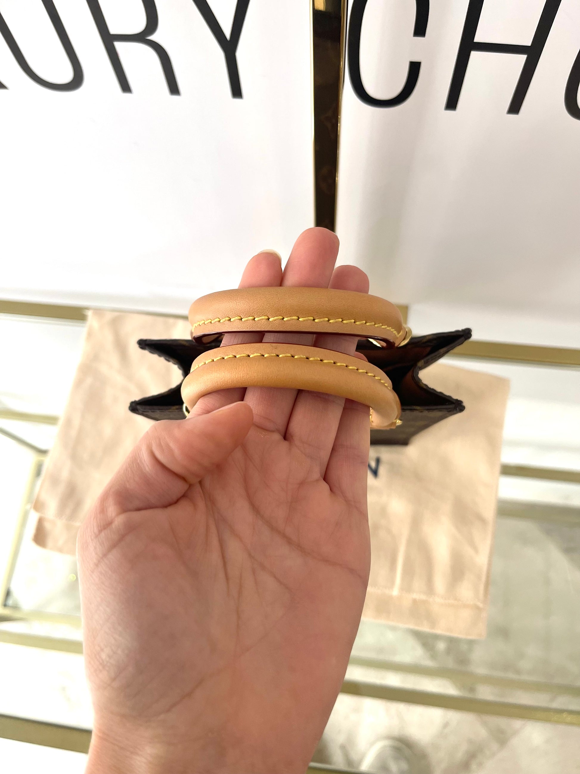 Borsa Petit Sac Plat Monogram Louis Vuitton