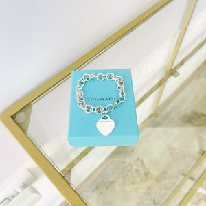 Bracciale a maglie cuore M Tiffany