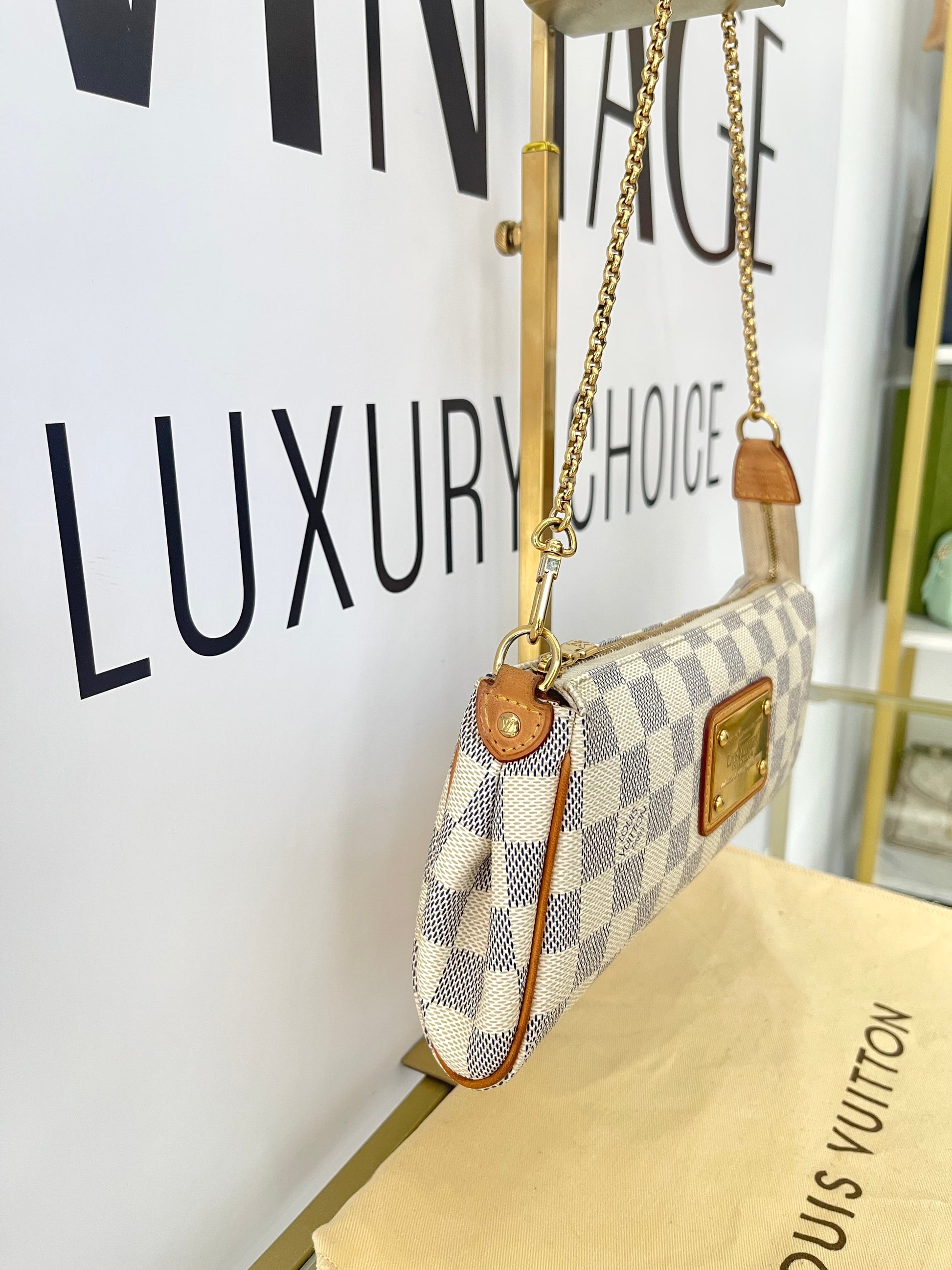 Pochette Eva Damier Azur Louis Vuitton