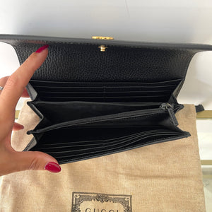 Portafoglio Continental GG Marmont Bicolore Gucci