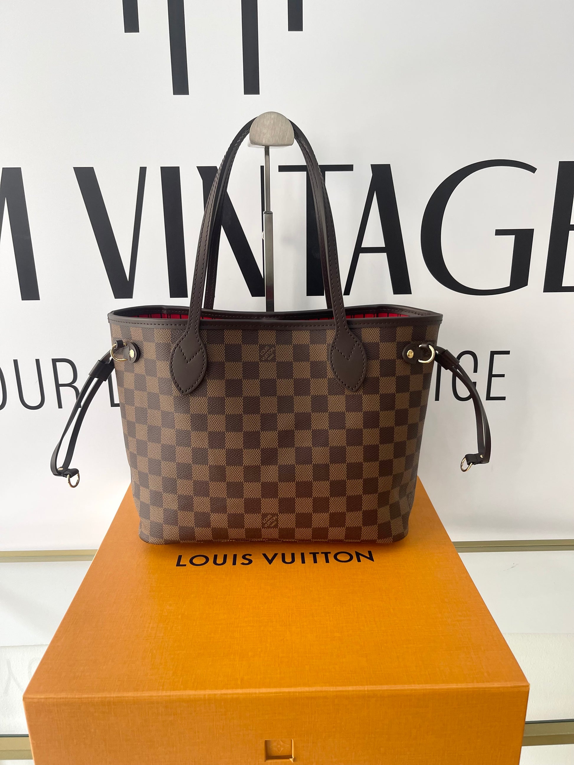 Borsa Neverfull PM Damier Ébène Louis Vuitton