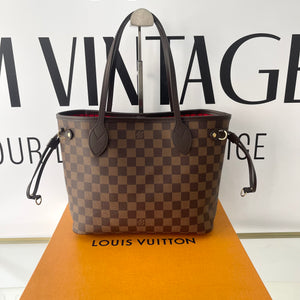 Borsa Neverfull PM Damier Ébène Louis Vuitton