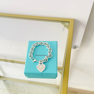 Bracciale a maglie cuore M Tiffany