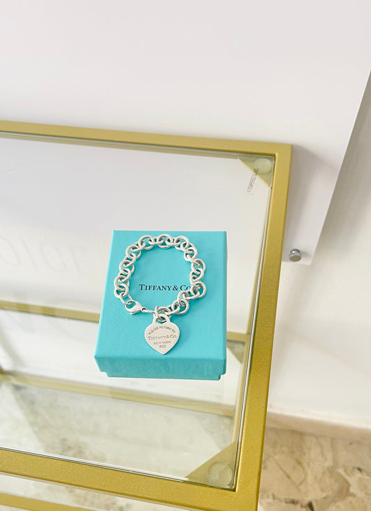 Bracciale a maglie cuore M Tiffany