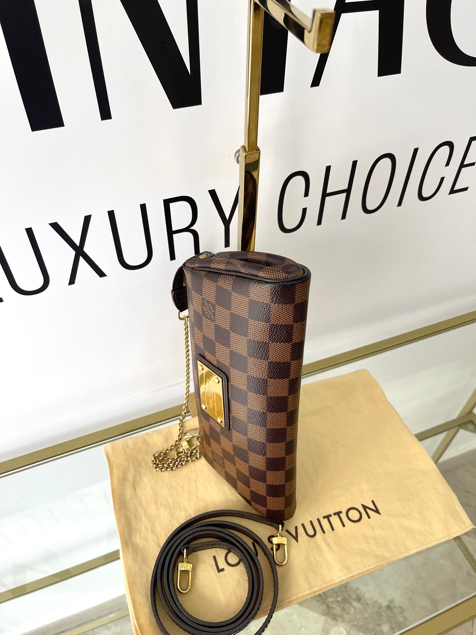 Borsa Eva Damier Ebène Louis Vuitton