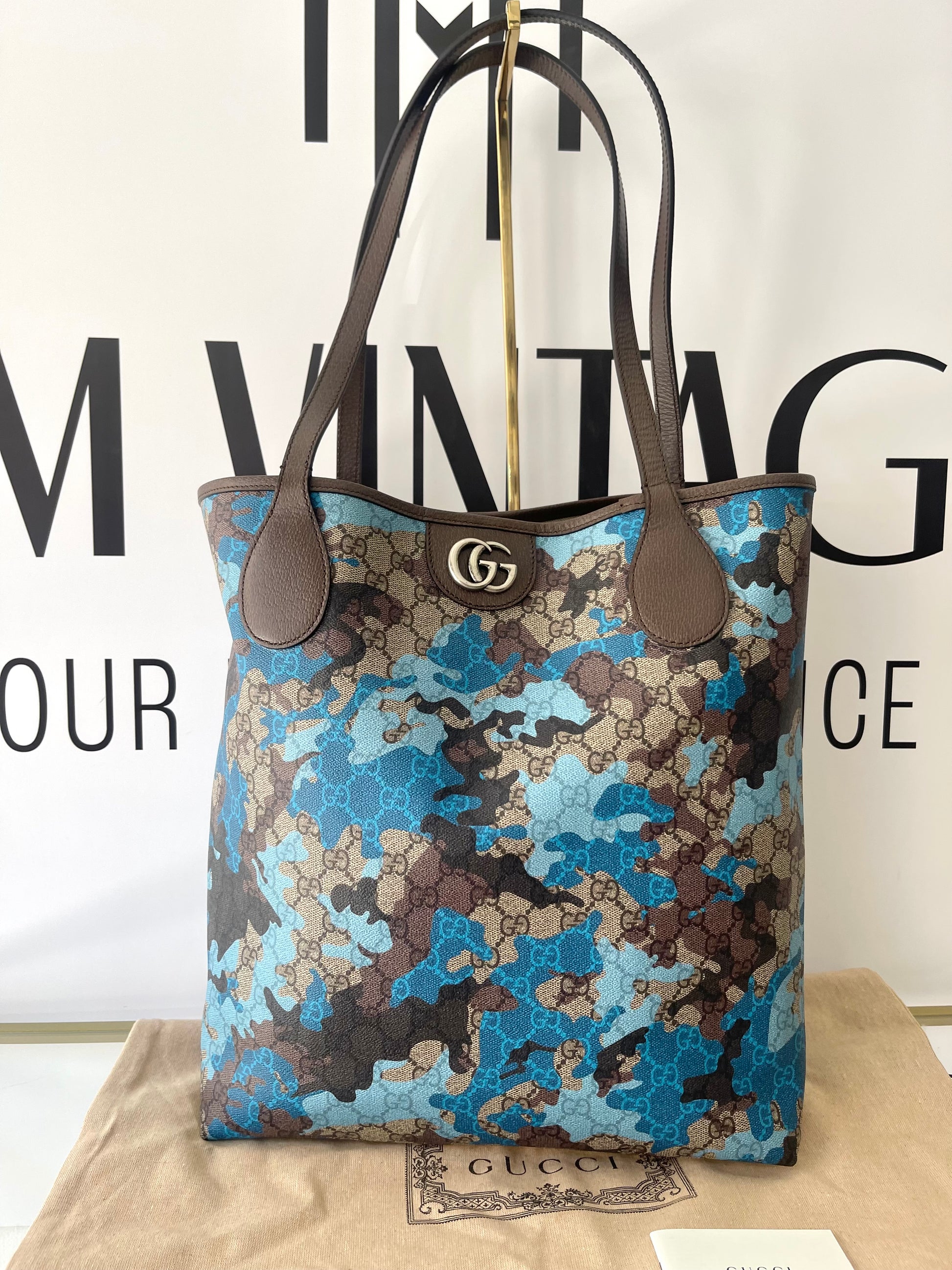 Borsa Shopping Camouflage GG Supreme Gucci
