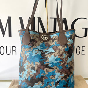 Borsa Shopping Camouflage GG Supreme Gucci