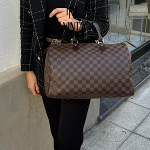 Borsa Speedy 35 Damier Ebène Louis Vuitton