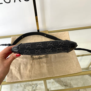 Borsa Horsebit Slim in Denim Gucci