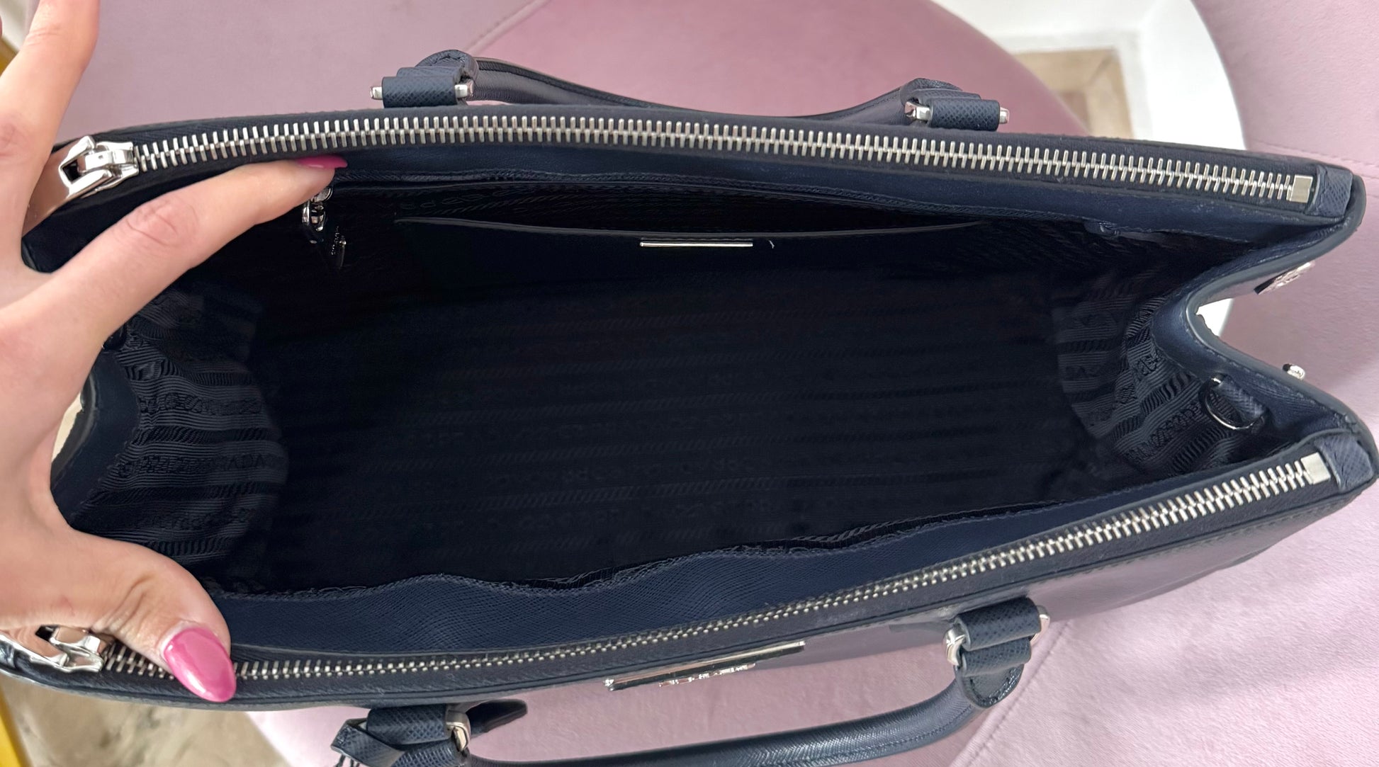 Borsa Galleria Large in Saffiano Prada