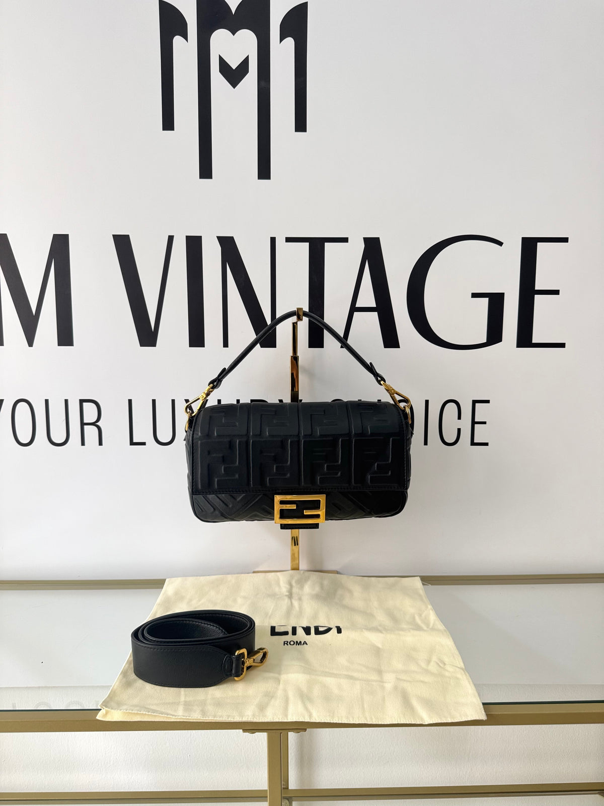 Borsa Baguette FF Fendi