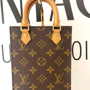 Borsa Petit Sac Plat Monogram Louis Vuitton