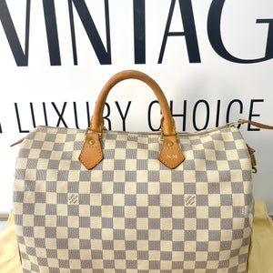 Borsa Speedy 35 Damier Azur Louis Vuitton
