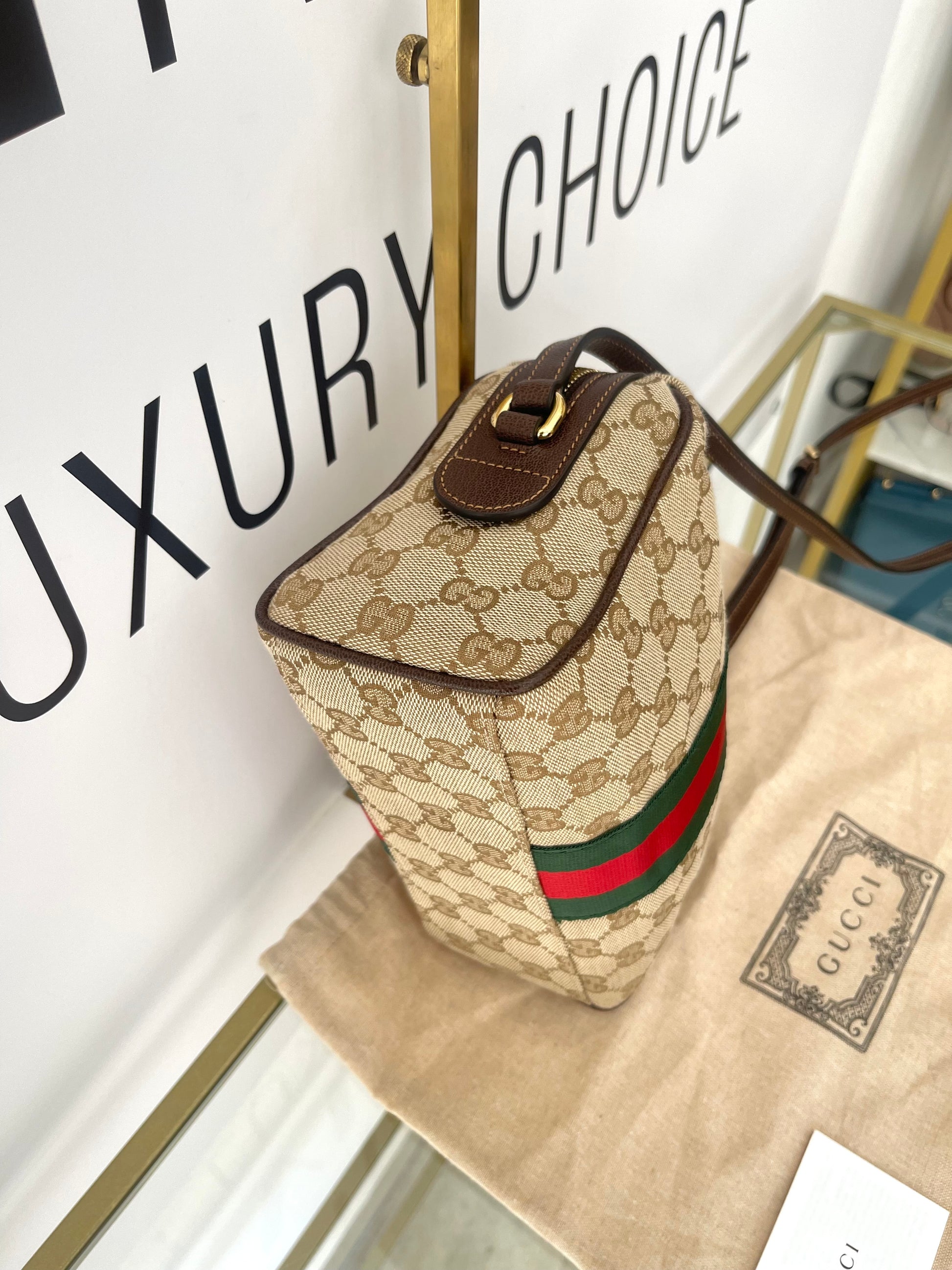 Borsa Camera Bag Horsebit Web Gucci
