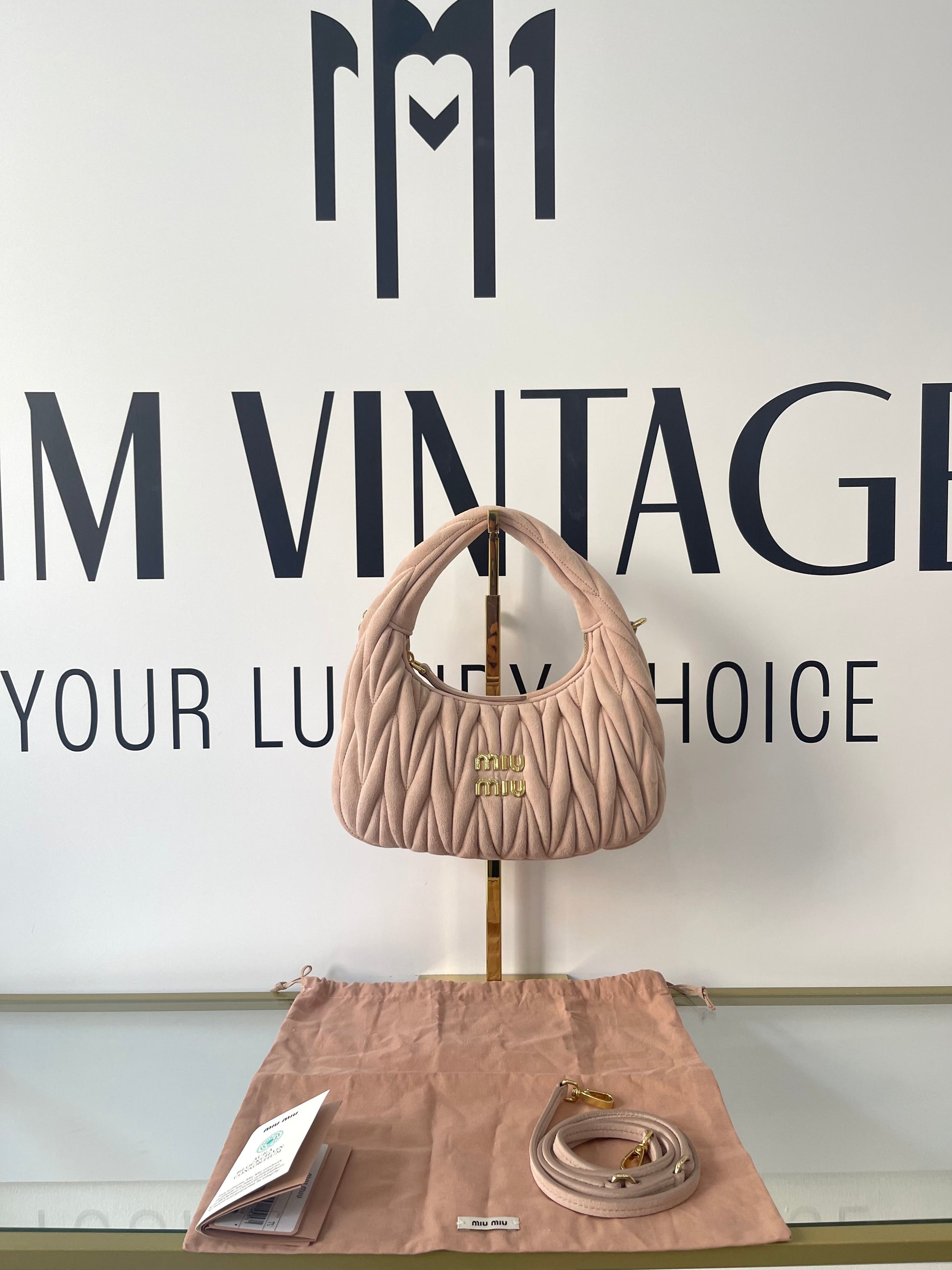 Borsa Hobo Wander Small Miu Miu