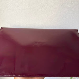 Pochette Uptown in pelle verniciata Saint Laurent