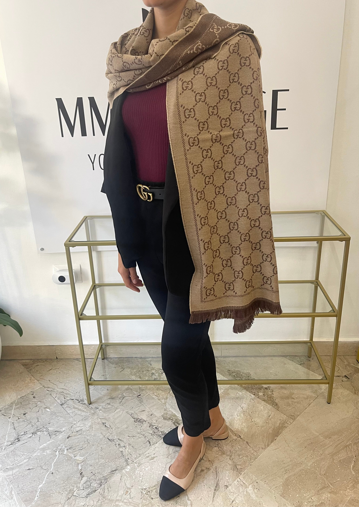 Sciarpa GG Jacquard Gucci