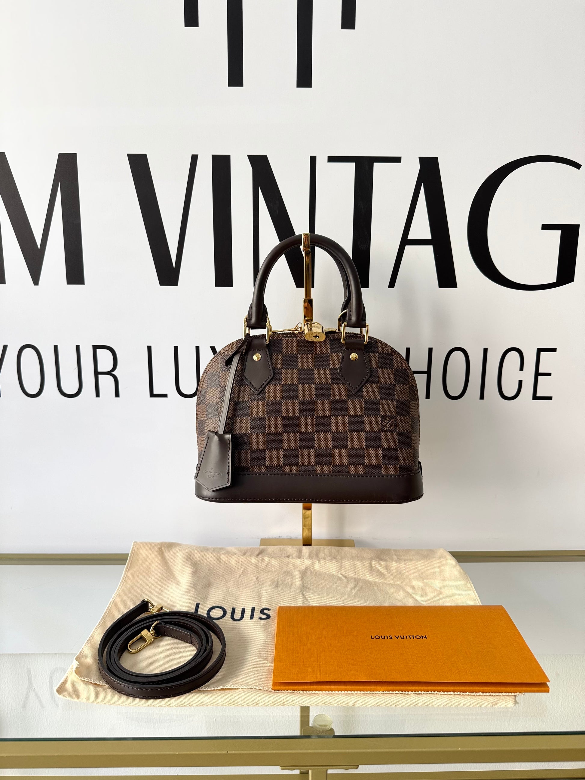 Borsa Alma BB Damier Ébène Louis Vuitton