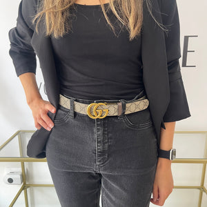 Cintura reversibile GG Marmont Supreme 3 cm Gucci