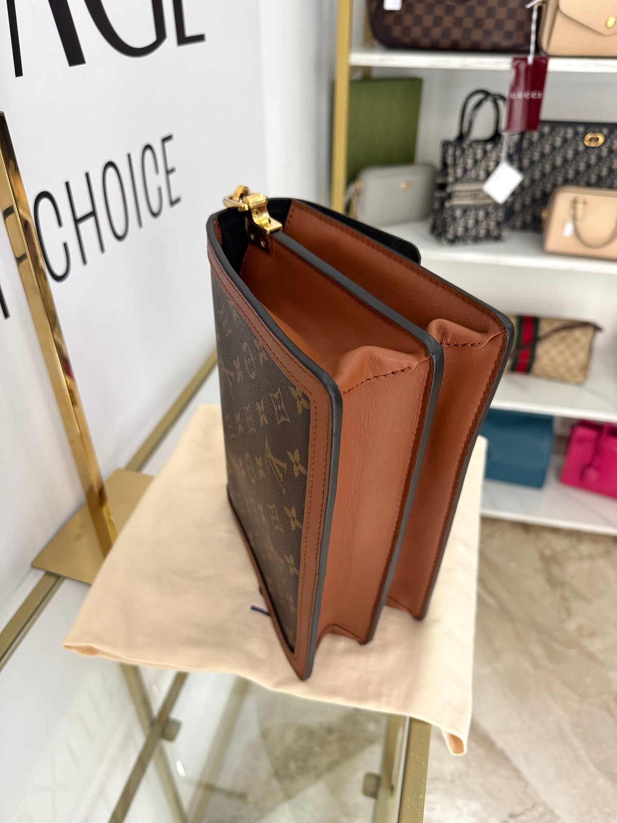 Borsa Dauphine MM Monogram/Monogram Reverse Louis Vuitton