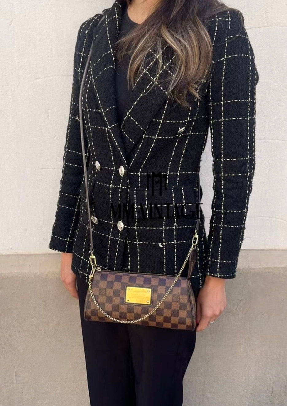 Borsa Eva Damier Ebène Louis Vuitton