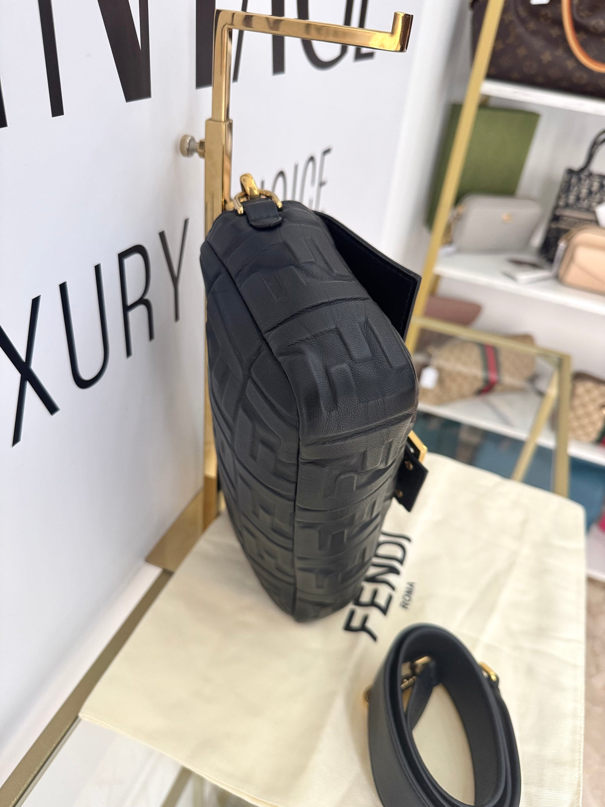 Borsa Baguette FF Fendi