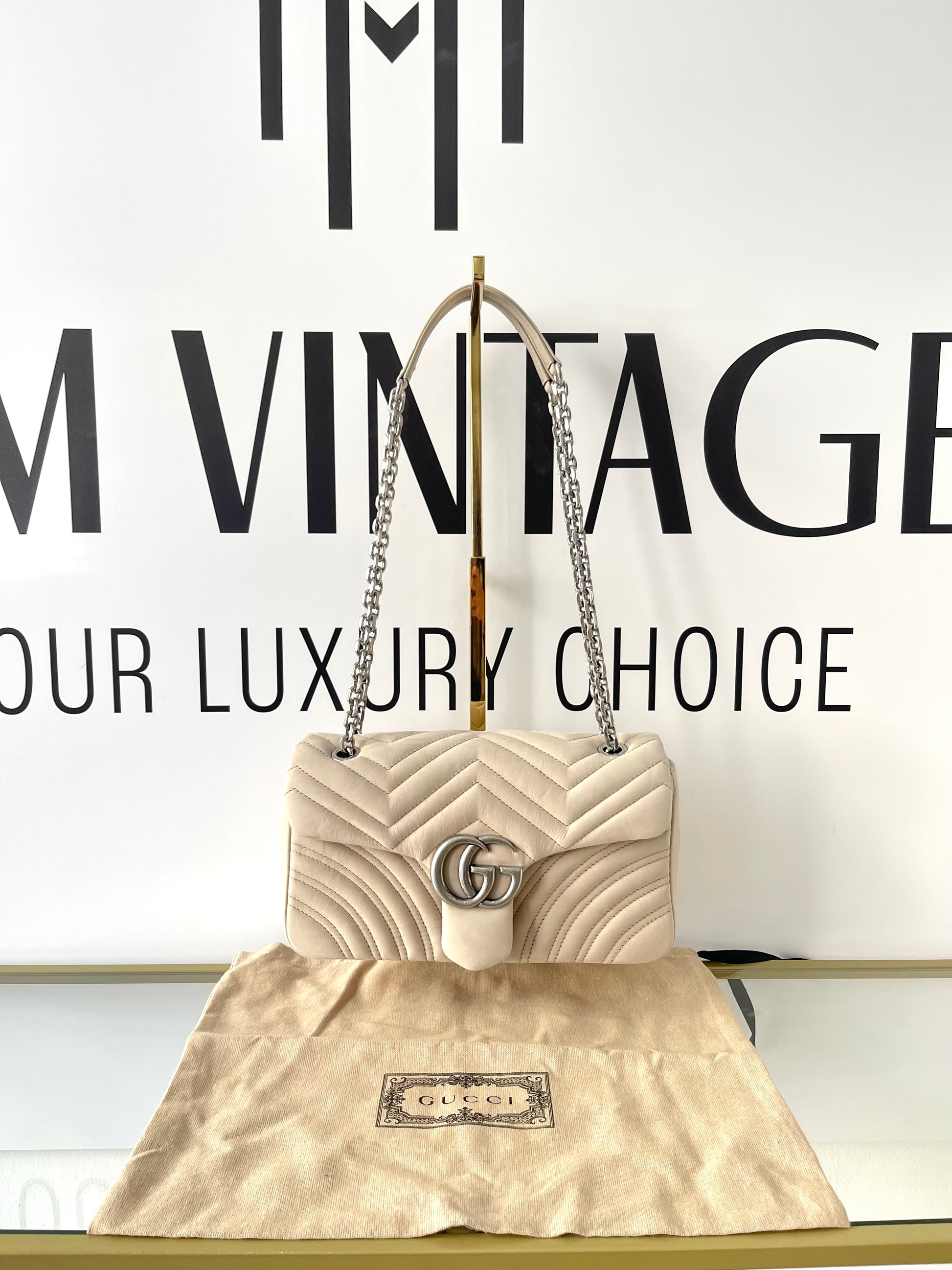 Borsa Marmont 26 GG in Nabuk Gucci