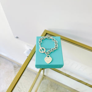 Bracciale a Maglie Cuore M Toggle Tiffany