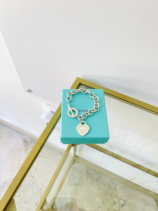 Bracciale a Maglie Cuore M Toggle Tiffany