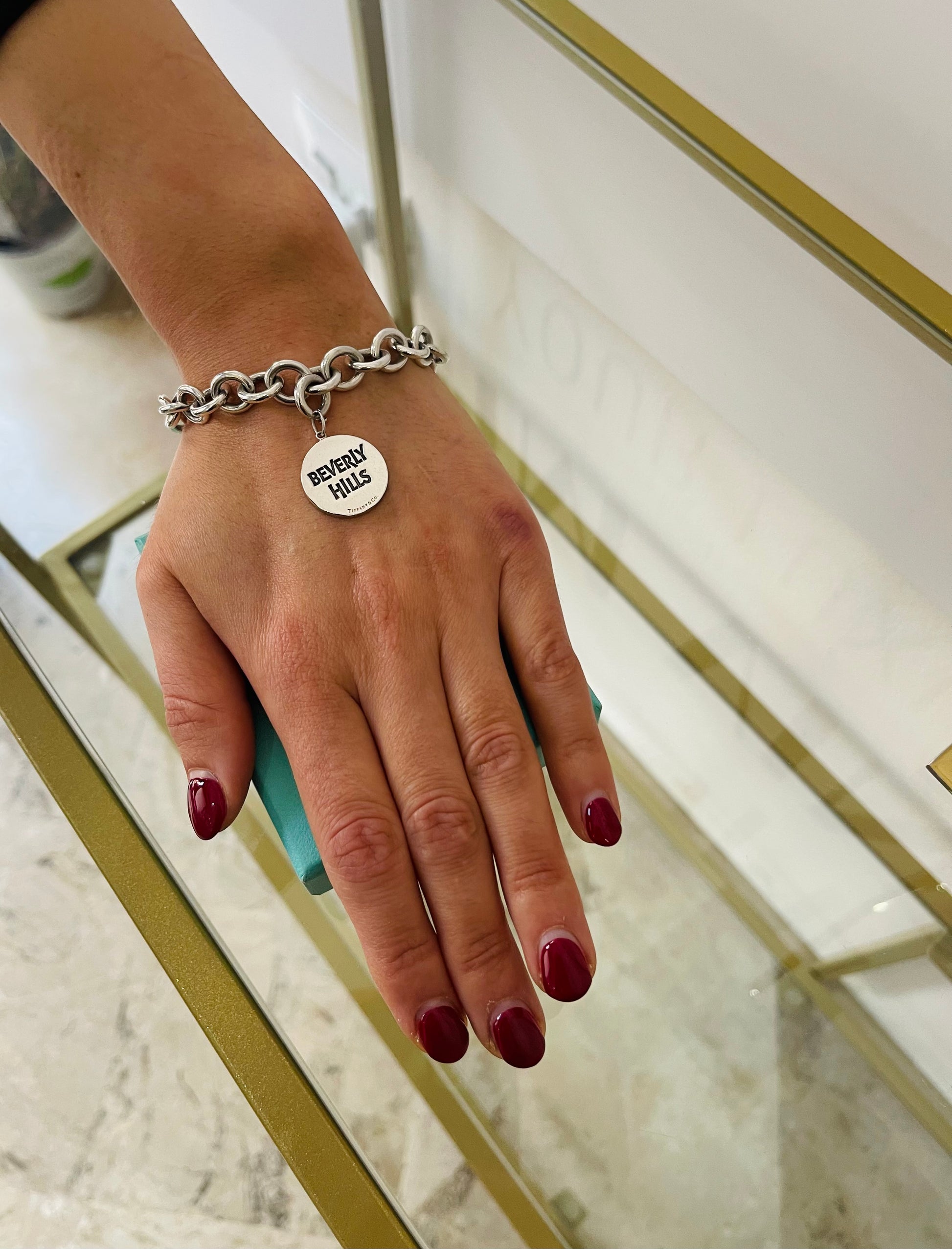 Bracciale a maglie cuore M con ciondolo Beverly Hills Tiffany