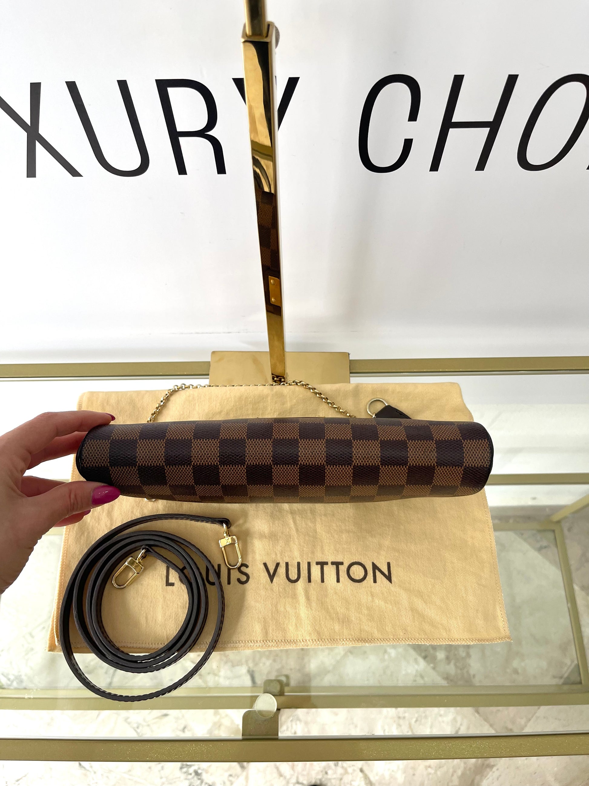 Borsa Eva Damier Ebène Louis Vuitton