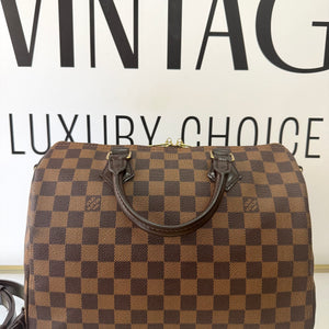 Borsa Speedy Bandoulière 30 Damier Ébène Louis Vuitton