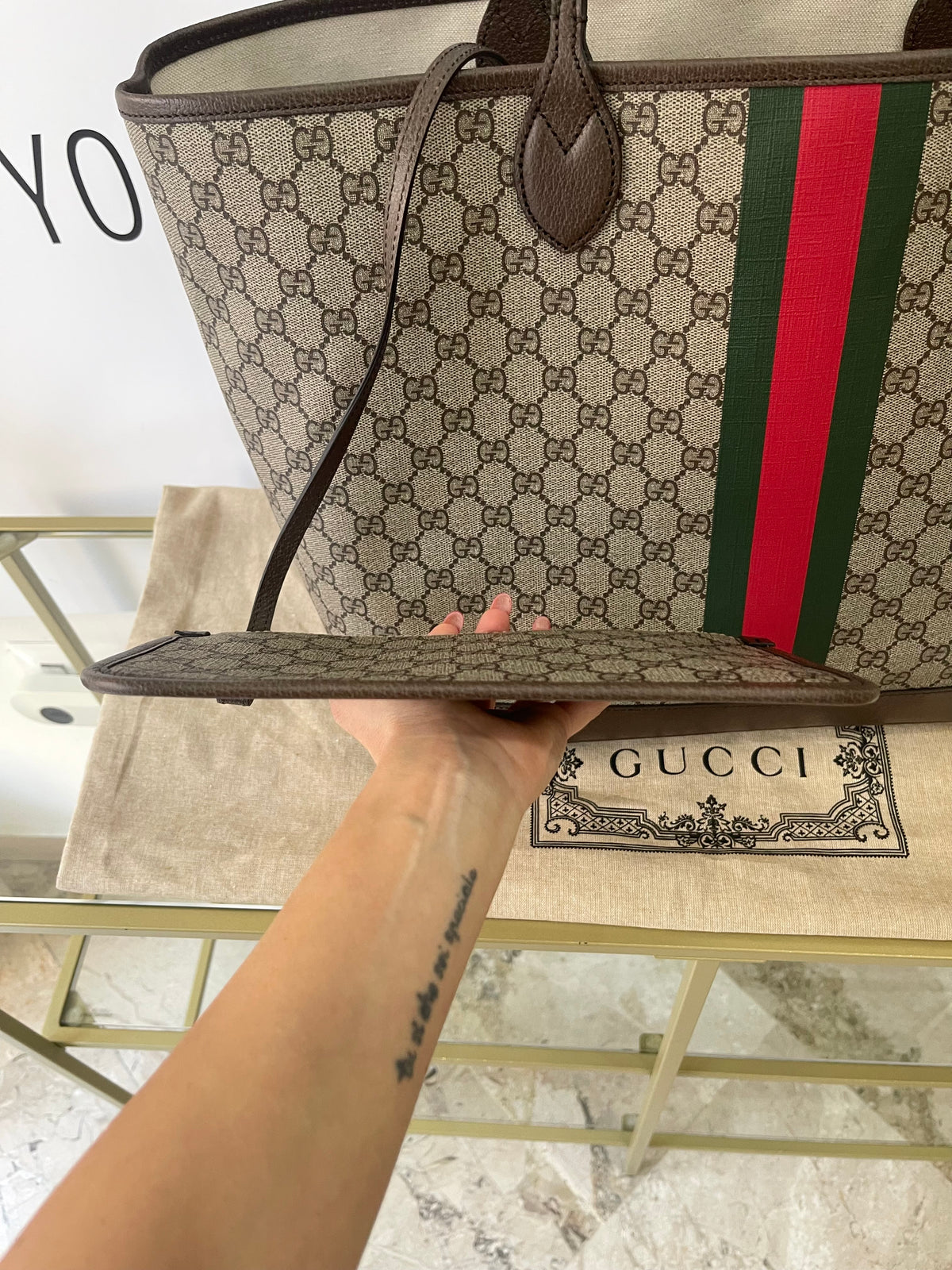 Borsa Shopping Ophidia GG Supreme Gucci