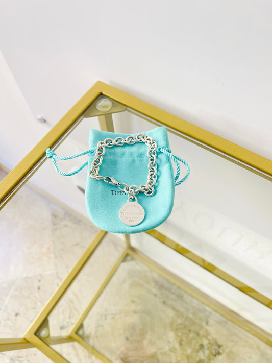 Bracciale a maglie ciondolo round Tiffany