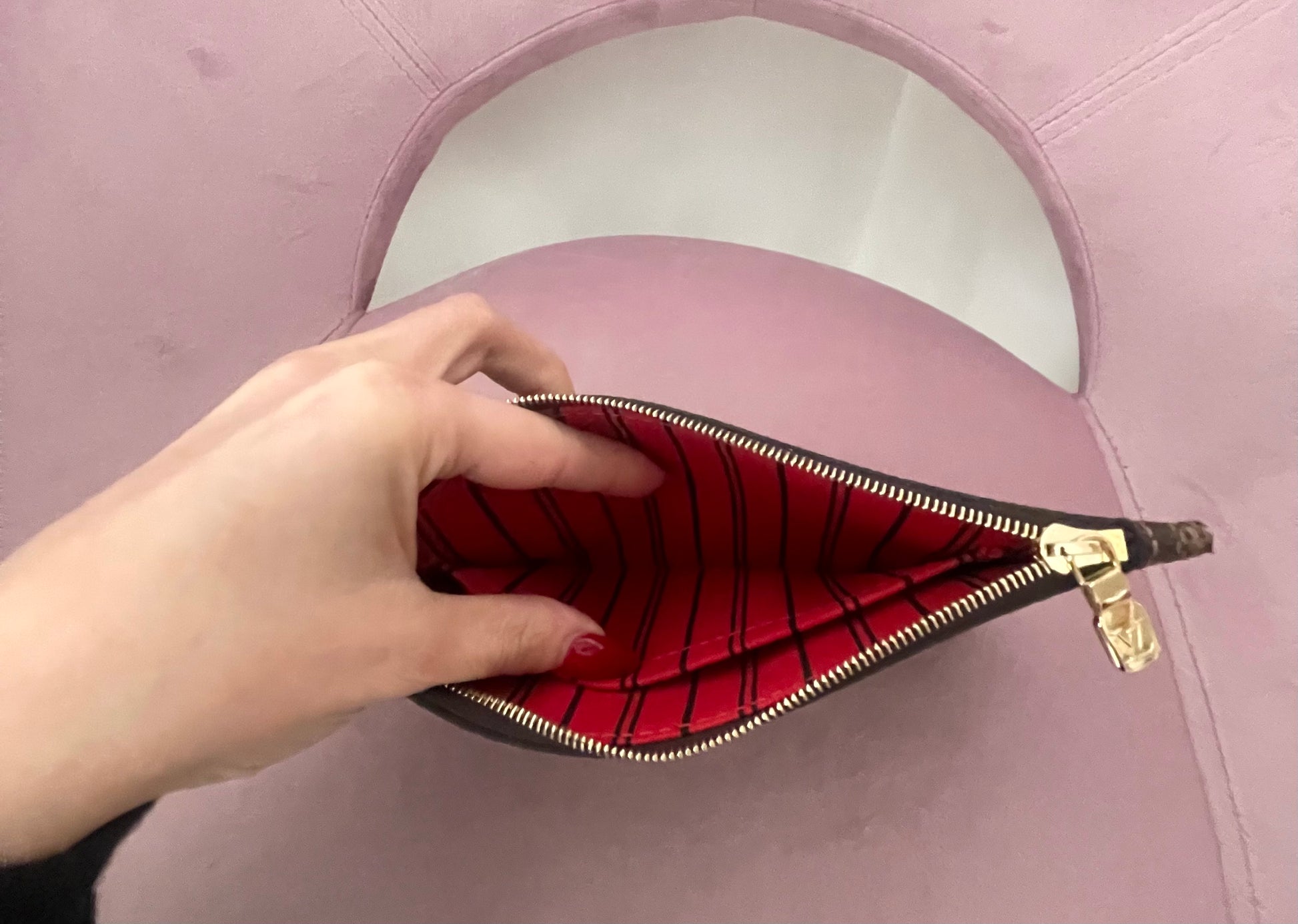 Borsa Neverfull PM Damier Ébène Louis Vuitton