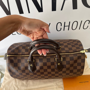 Borsa Speedy 35 Damier Ébène Louis Vuitton