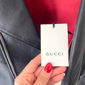 Giacca in pelle Gucci
