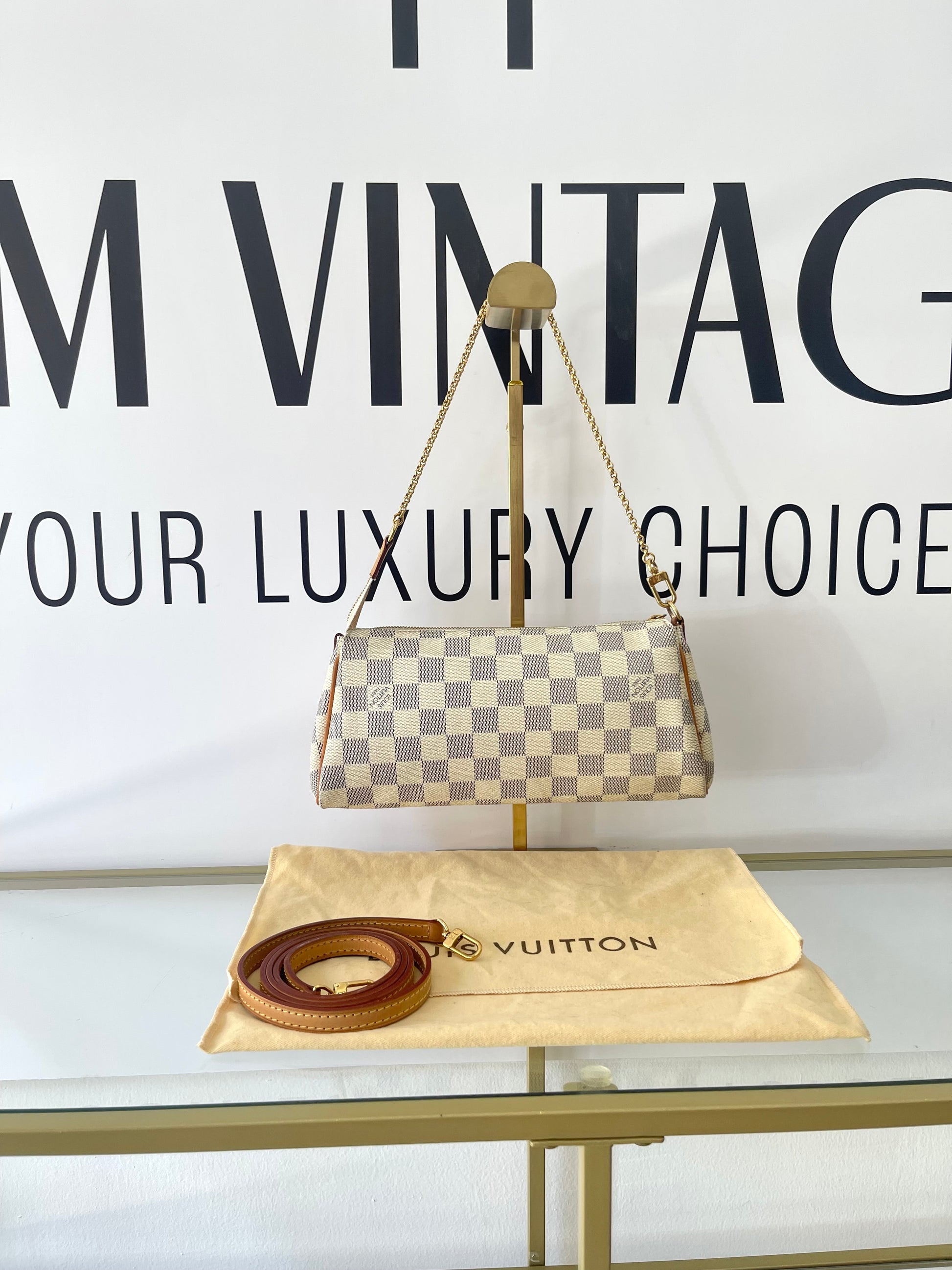 Pochette Eva Damier Azur Louis Vuitton