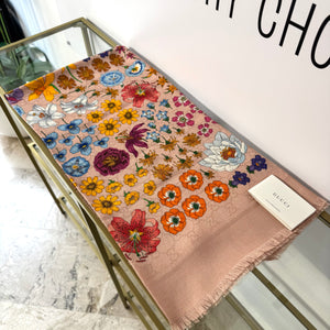 Foulard stampa Floreale Gucci