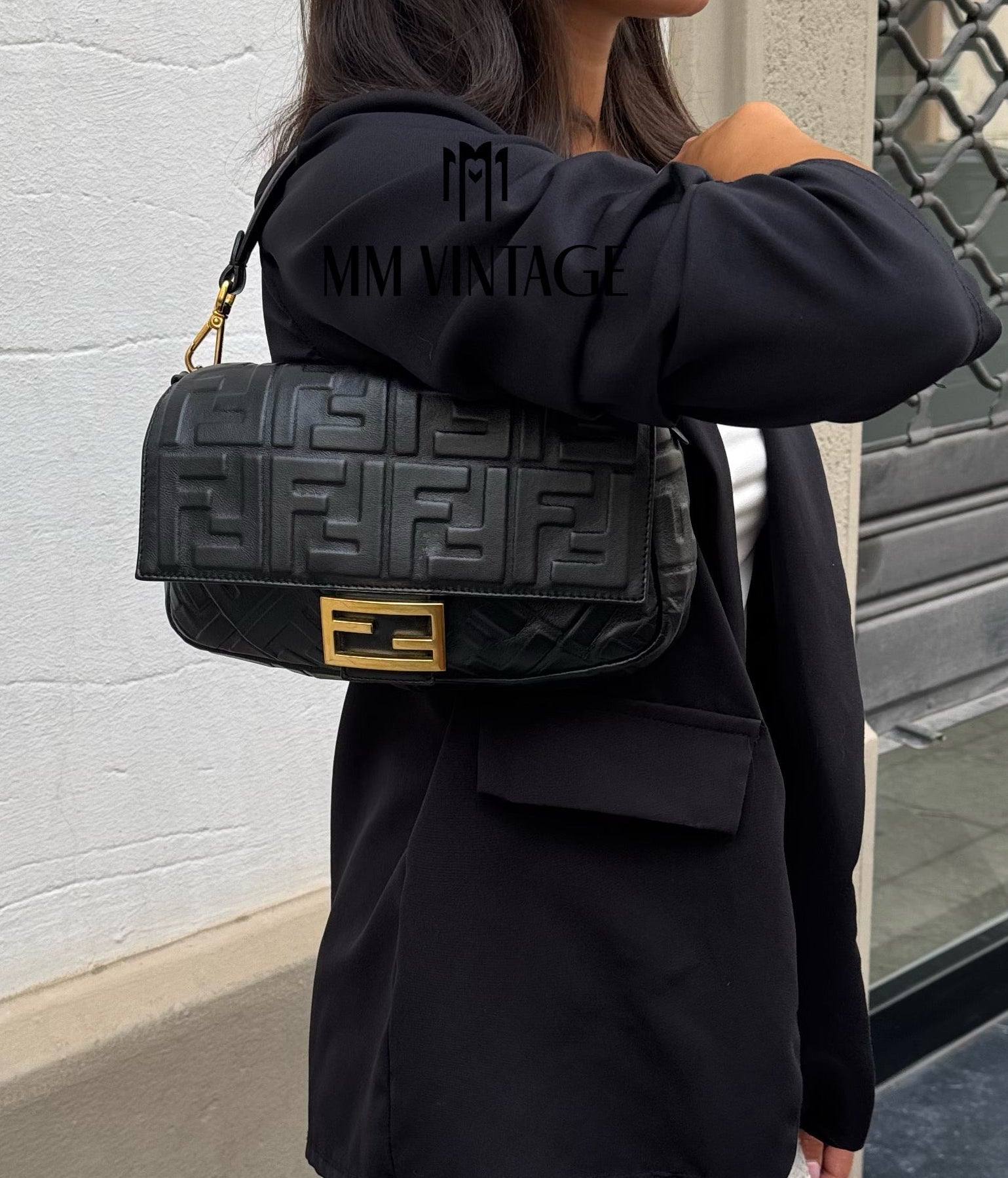 Borsa Baguette FF Fendi