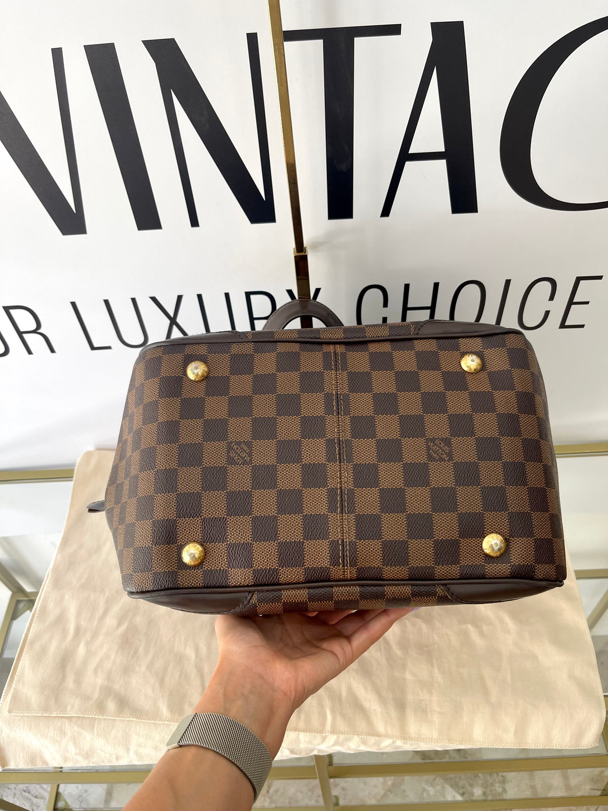 Borsa Verona GM Damier Ebène Louis Vuitton
