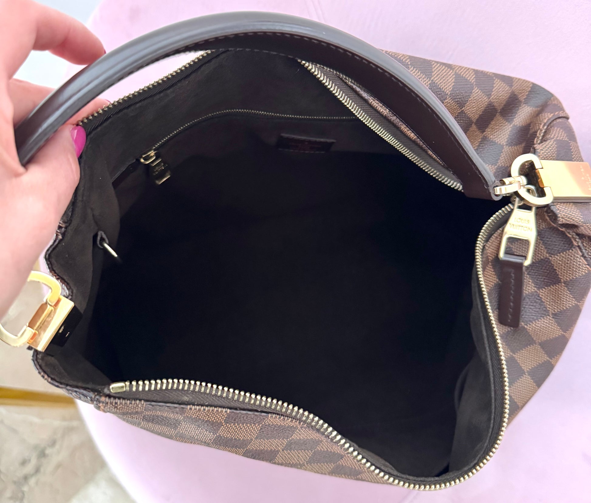 Borsa Portobello GM Damier Ebène Louis Vuitton