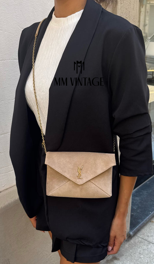 Pochette Cassandre in Suede Saint Laurent