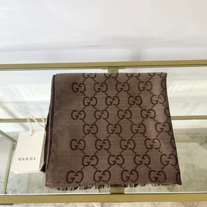 Stola GG in Lana e Seta Reversibile Gucci