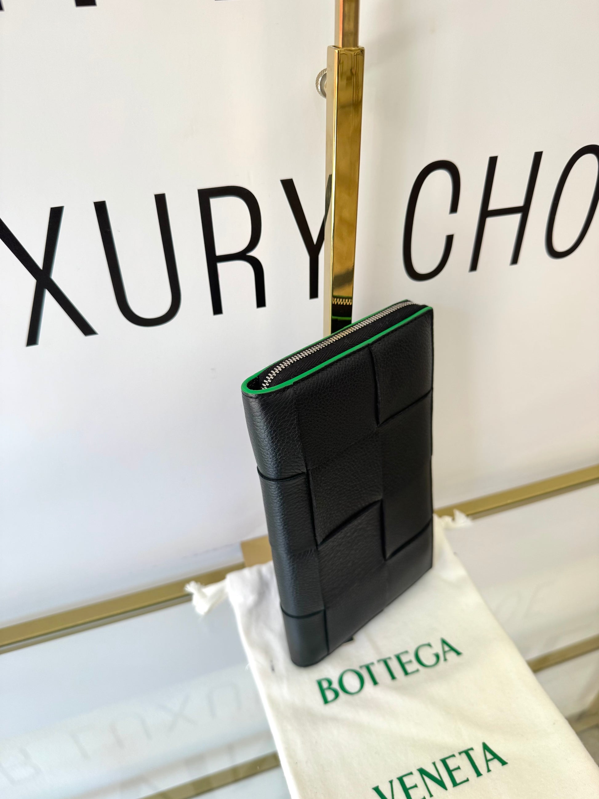 Portafoglio Cassette nero Bottega Veneta