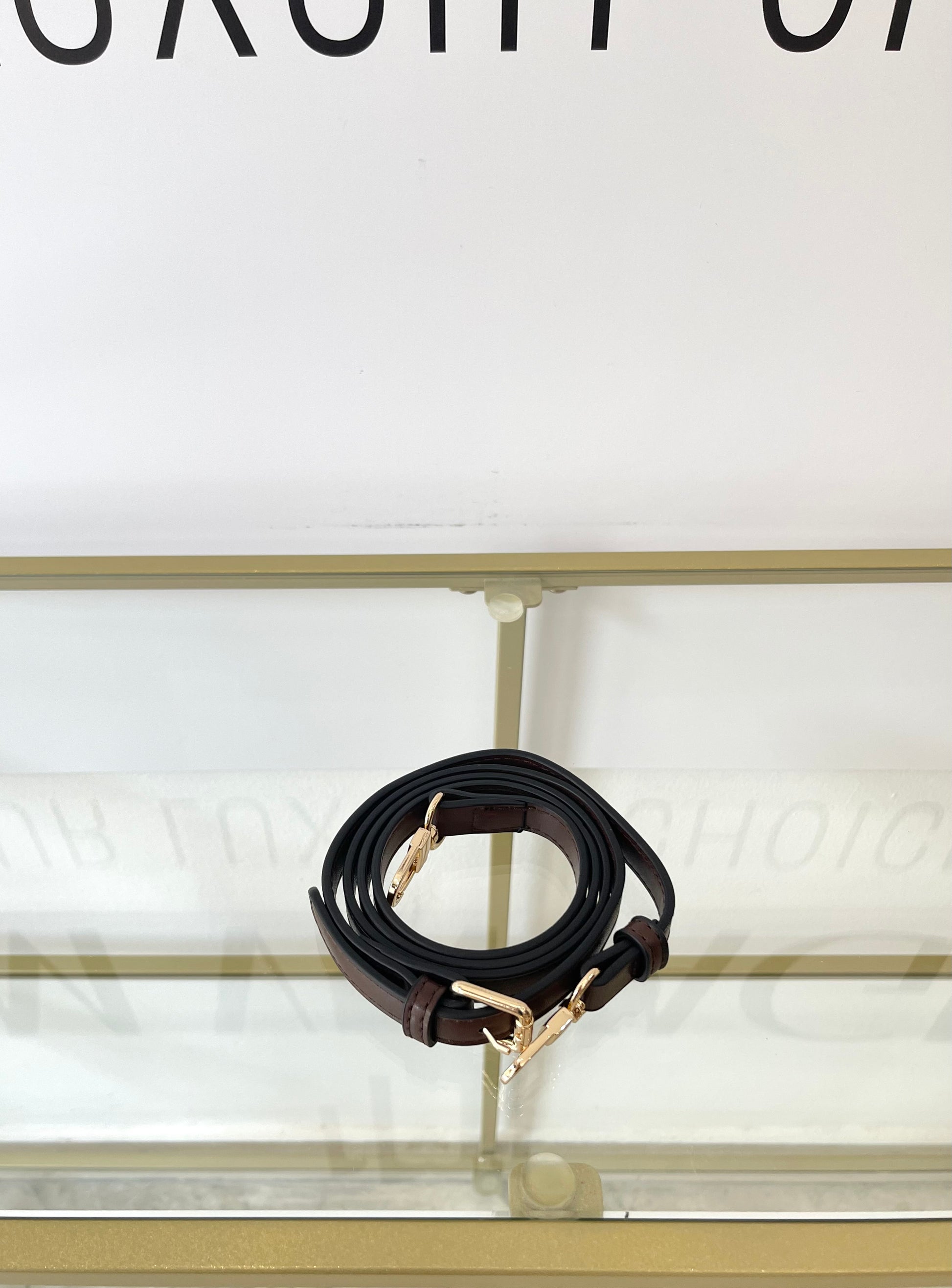 Tracolla No Brand in pelle marrone