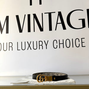 Cintura reversibile GG Marmont Supreme 2 cm Gucci