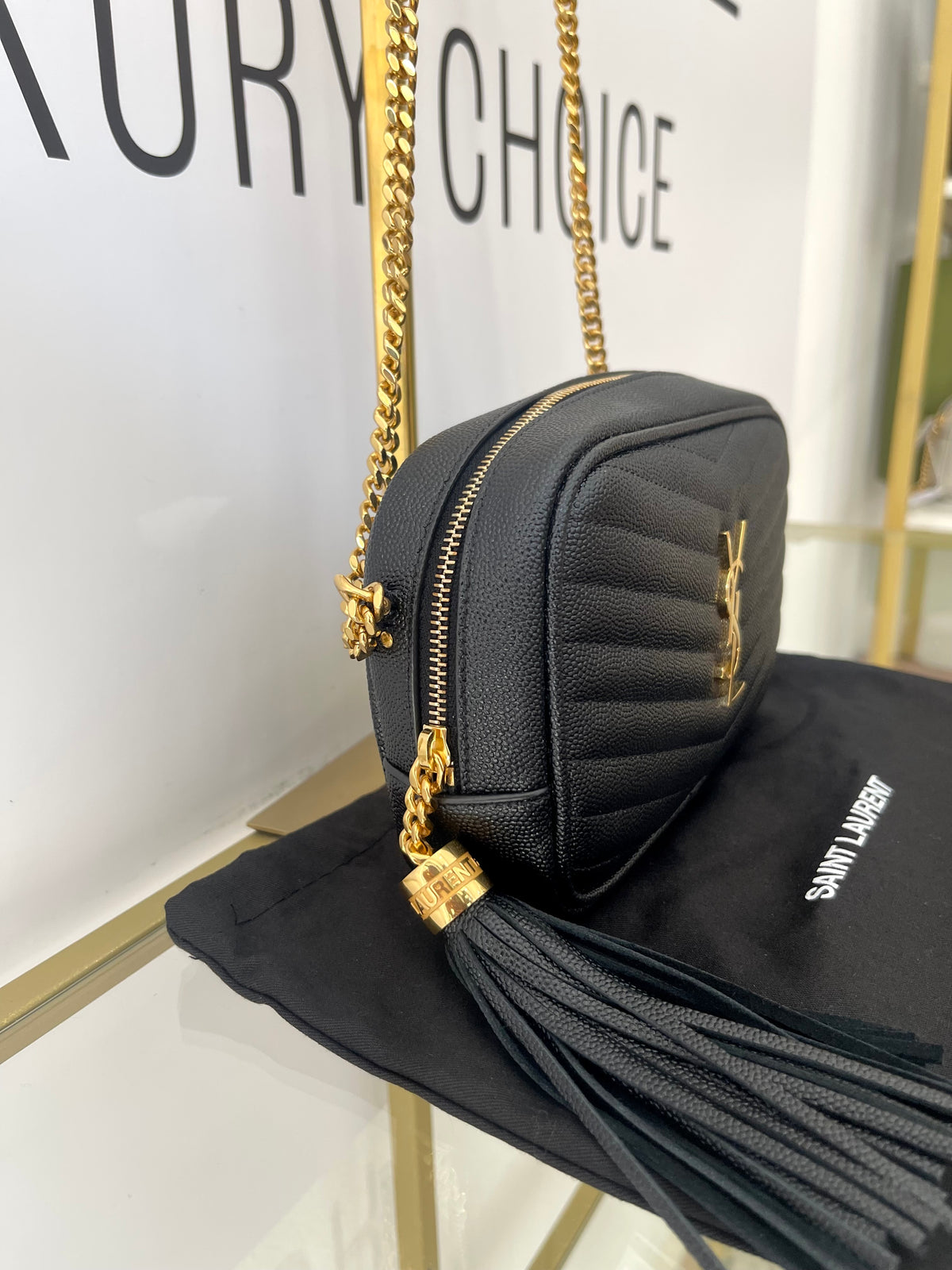 Borsa Mini Camera Lou Saint Laurent