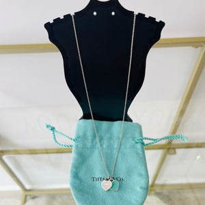 Girocollo cuori mini smaltato verde Tiffany