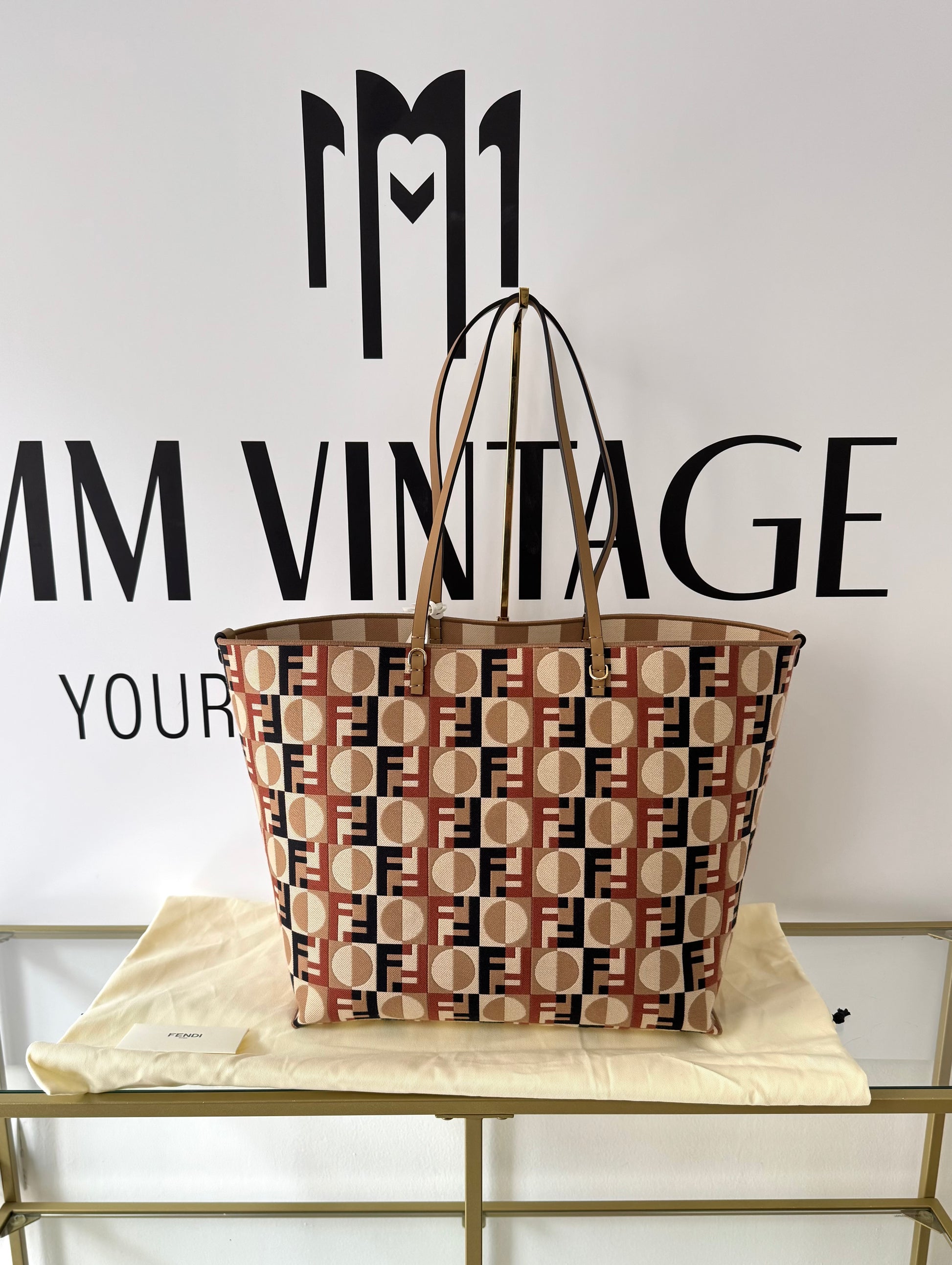 Borsa Shopping Roll Large Reversibile Fendi